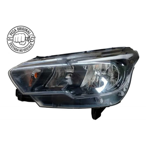Farol Esquerdo Argo Drive 2018 2019 2020 2021 C/mascara Ngra Esquerdo/motorista