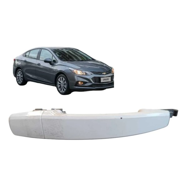 Maçaneta Porta Dianteira Direita Gm Cruze 2012 A  2016 Branca Dianteira