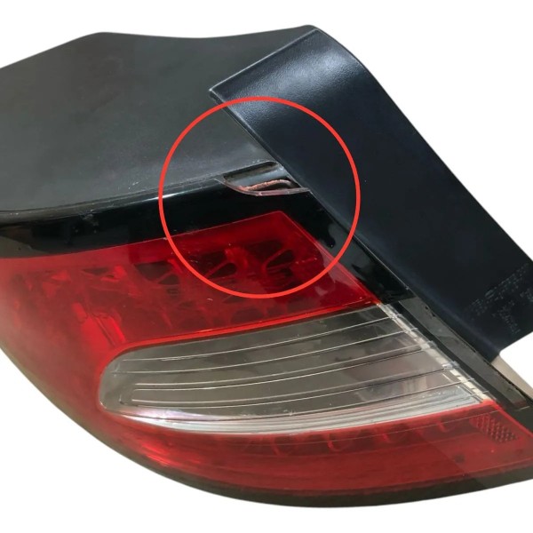 Lanterna Traseira Esquerda Kia Optima 2013 2014 2015 Detalhe Esquerdo/motorista Vermelho