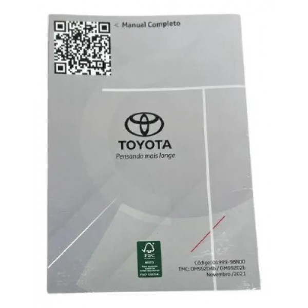 Manual Proprietário Toyota Yaris 2021 2022