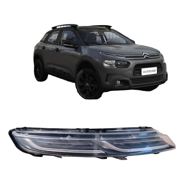 Farol Direito C4 Cactus Com Led 2019 2020 2021 2022 A 2024 Direito/passageiro