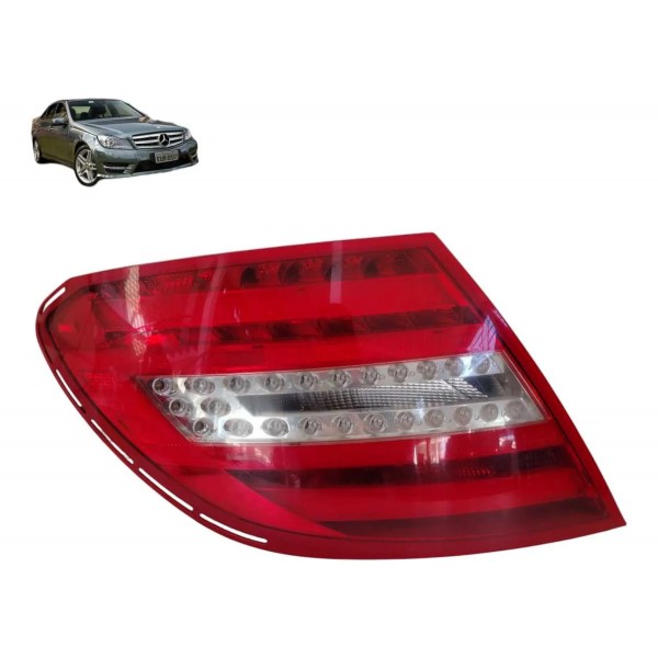 Lanterna Esquerda Mercedes-benz Detalhe C180 C250 2012/2014 Esquerdo/motorista Vermelho
