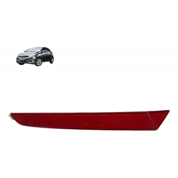 Refletor Olho De Gato Tras Esquerdo Hyundai Hb20 2013 A 2017 Vermelho
