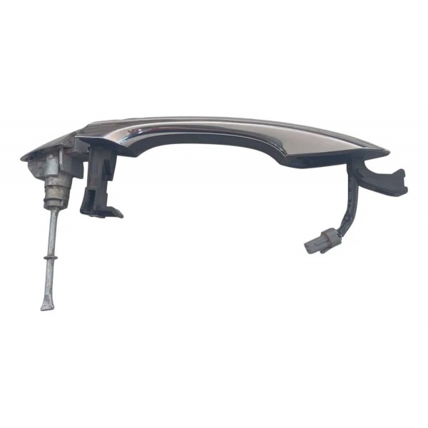 Maçaneta Externa Dianteira Esquerda Hyundai Azera 2012 2016 Prata Dianteira
