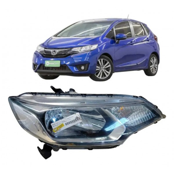 Farol Direito Honda Fit 2014 2015 2016 Detalhe Original Esquerdo/motorista