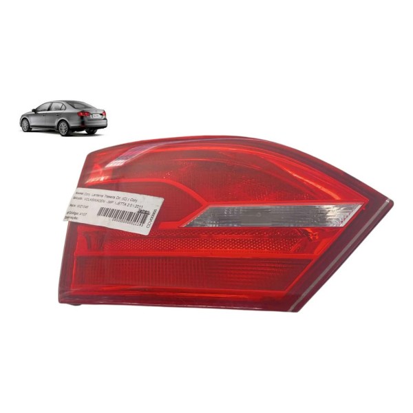 Lanterna Esquerda Aplique Porta Mala Vw Jetta 2011 2015 Orig Esquerdo/motorista Vermelho