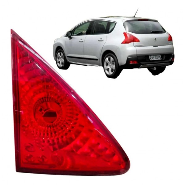 Lanterna Esquerda Peugeot 3008 2011 2012 Aplique Tampa Detal Esquerdo/motorista Vermelho